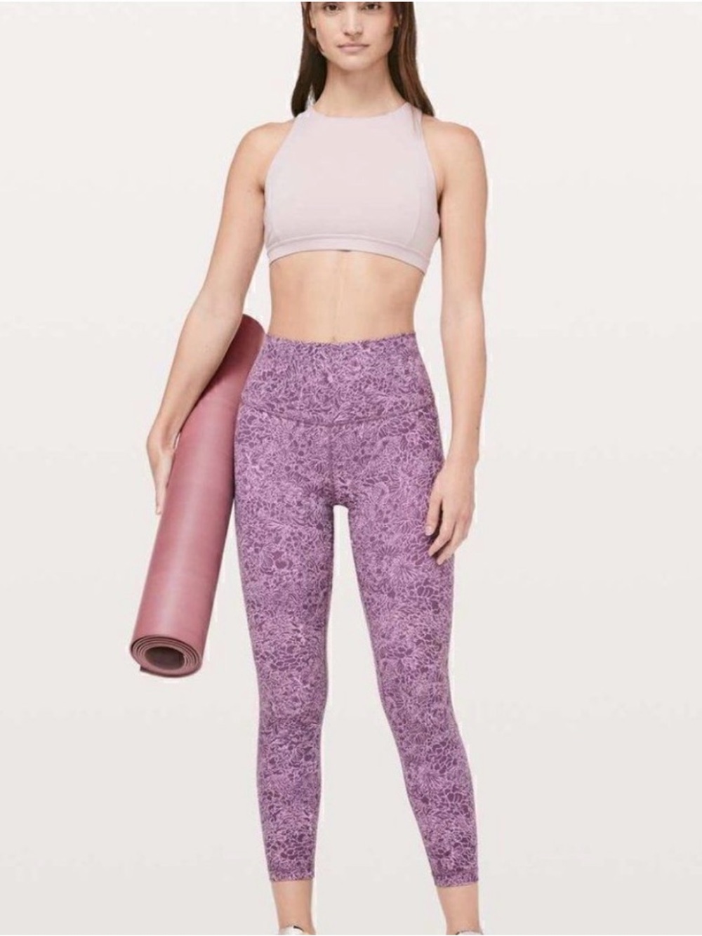 Lululemon Align Pant II 25 inch in Purple Floral